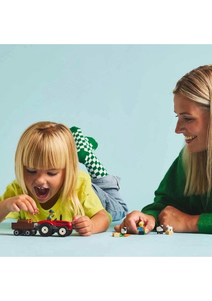 Bfs LEGO City Römorklu Kırmızı Çiftlik Traktörü ve Koyun 60461 fırsatları