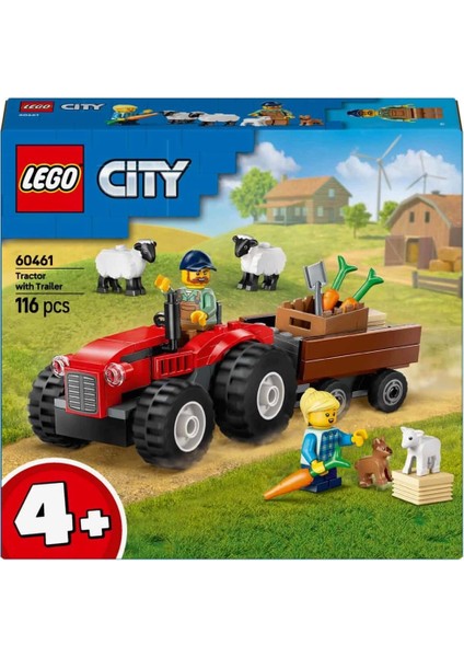 Bfs LEGO City Römorklu Kırmızı Çiftlik Traktörü ve Koyun 60461 indirimleri