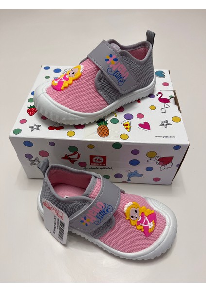 Kız Çocuk Keten,hafif ,yumuşak ve Kaymaz Taban Panduf Ev Kreş Ayakkabısı Prenses Model modelleri