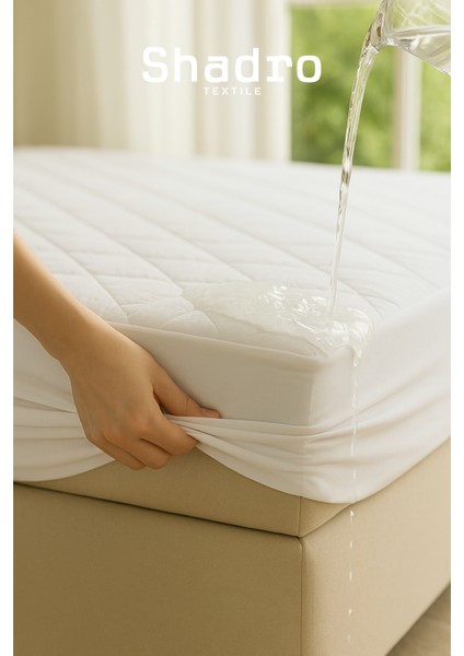 Kapitone Fitted Full Kenar Su Sıvı Geçirmez Tek-Çift Kişilik Yatak Koruyucu Alez Beyaz fiyatları