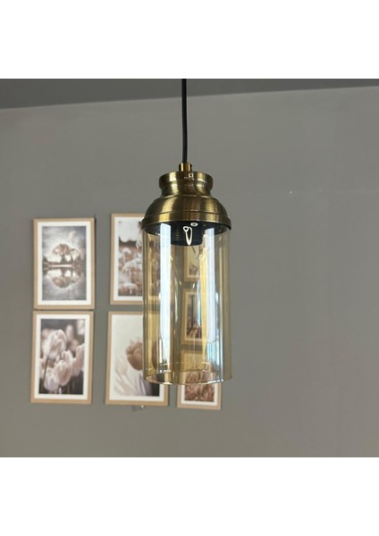 Windy Cam Bal Rengi Tekli Avize Kum Saati Başlık Retro Sarkıt Lamba Salon Aydınlatma fırsatları