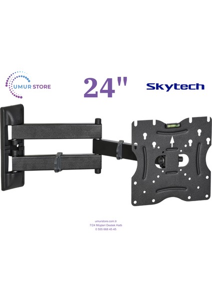 Skytech 24ST3001 24 inç / 22”- 49” Lcd Led Televizyon Hareketli Duvar Askı Aparatı