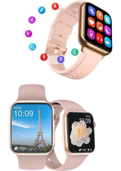 Su Geçirmez Akıllı Saat – 300 Mah Batarya, Sesli Arama, Uyku & Adım Takibi fırsatları