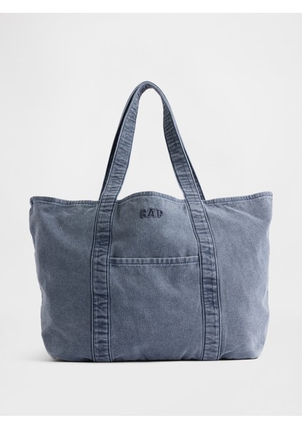Kadın Mavi Gap Logo Tote Çanta