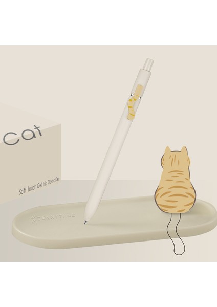 Mavi Mürekkepli Cat (Kedi) Jel Kalem 4'lü fırsatları