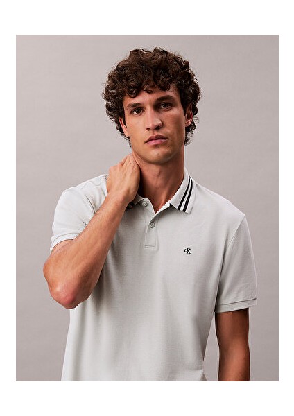 Erkek Monogram Pique Polo T-Shirt indirimleri