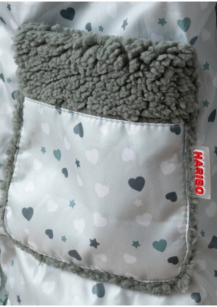 Kız Çocuk Kalpli Çift Taraflı Mont Mint Yeşil M204 modelleri