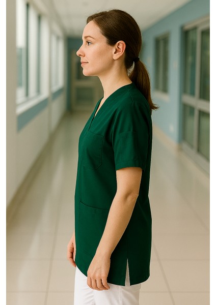 Mırach Med Kadın Tek Üst 4 Cepli Scrubs Forma fiyatları