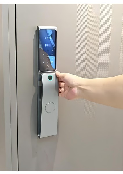 Tuya Akıllı Parmak Izli Kapı Kilidi Wifi Özellikli Çelik Gövde Su Geçirmez ***kurulum Montaj Dahil***