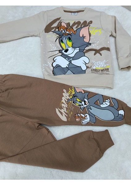 Tom ve Jerry Baskılı Alt Üst Takım modelleri
