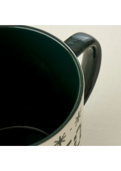 Hohoho Yılbaşı Stoneware Kupa Yeşil (470 cc) fiyatları