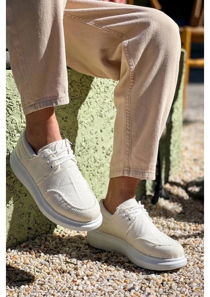 Techmrt KB-042 Kuback Bağcıklı Beyaz Günlük Erkek Ayakkabı (Numara: 41) indirimleri