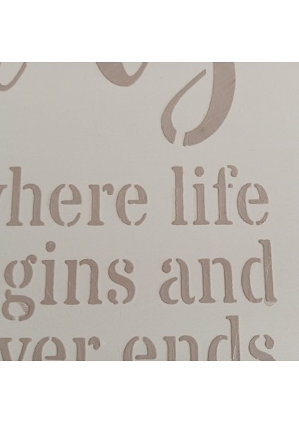 El Boyaması Katlanır Ayaklı Ahşap Şımarık Tepsi - Aile Sevgisi Temalı fırsatları