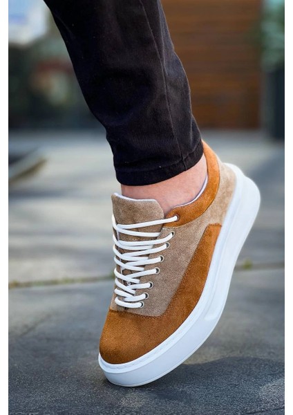 Techmrt KB-005 Kuback Vizon Taba Süet Bağcıklı Günlük Erkek Ayakkabı (Numara: 44) fırsatları