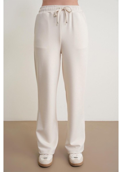 4785 Kadın Premium Modal Palazzo Dökümlü Bol Paça Pantolon Naturel fırsatları