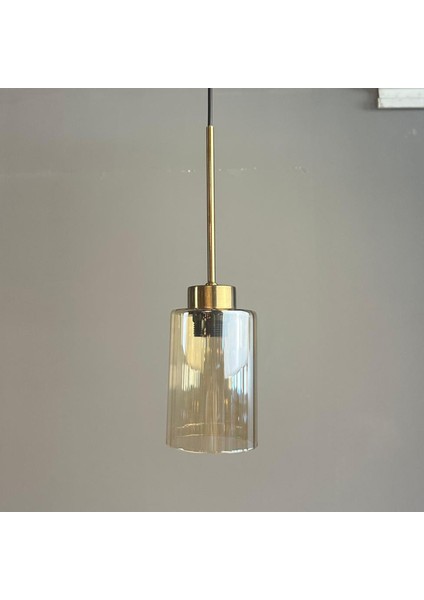 Vetra Cam Bal Rengi Tekli Avize Ince Eskitme Başlık Retro Sarkıt Lamba Restoran Salon Aydınlatma fiyatları