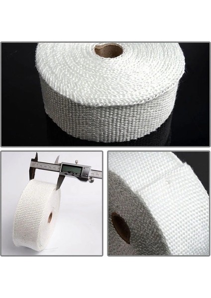 30 Metre Cam Elyaf Eksoz Sargısı Manifold Sargı Bezi Yanmaz Bant 2 mm x 10 cm fiyatları