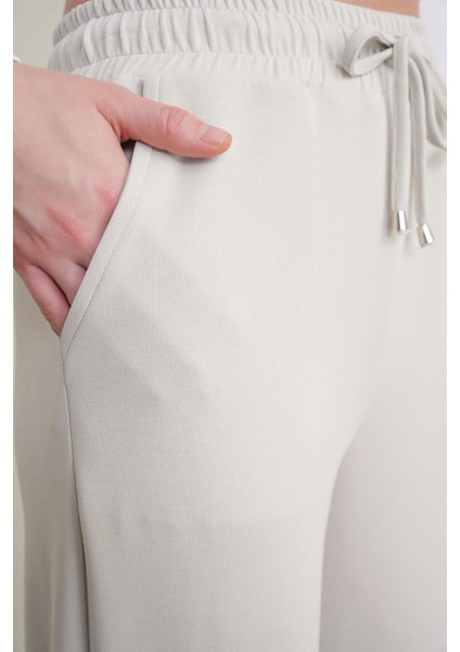 4785 Kadın Premium Modal Palazzo Dökümlü Bol Paça Pantolon Gri fırsatları