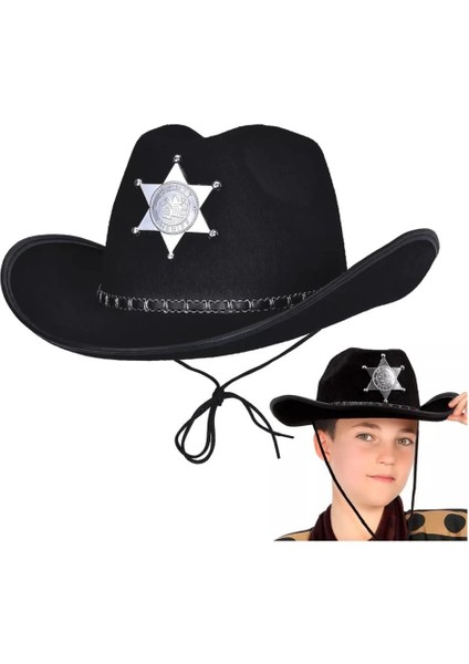 Bfs Kovboy Şerif Şapkası Siyah 12 Adet - Kostüm, Parti ve Gösteri Şapkası fiyatları