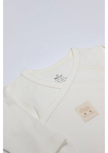 Bfs Bistyle Organic Modal Flying Balloons Kruvaze Uzun Kol Body BS17121 Ekru fırsatları