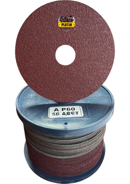 958566 115X22 mm AWER11 60 Kum Düz Fıber Dısk 50 Adet