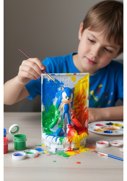 Sonic Figürü 3D Taş Çocuk Boyama Etkinliği fiyatları