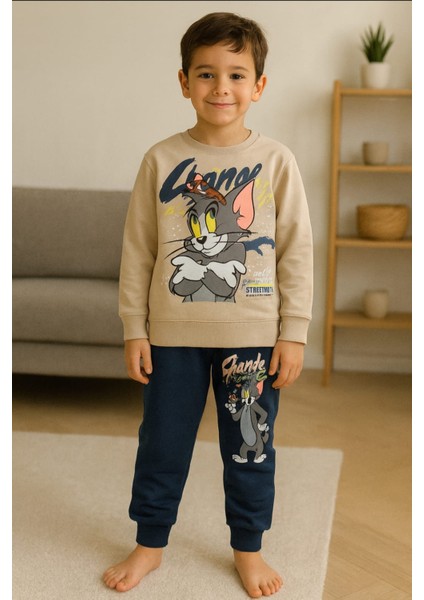 Tom ve Jerry Baskılı Alt Üst Takım
