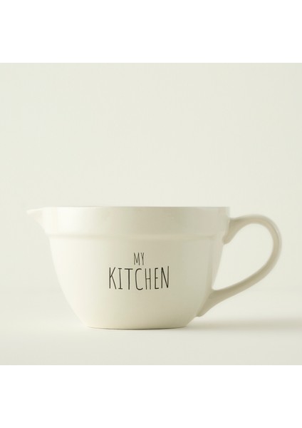My Kitchen Seramik Karıştırma Kasesi Beyaz (1700 Cc)