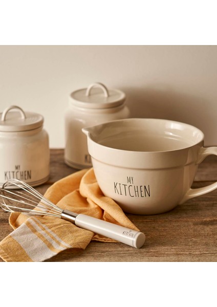 My Kitchen Seramik Karıştırma Kasesi Beyaz (1700 Cc) indirimleri