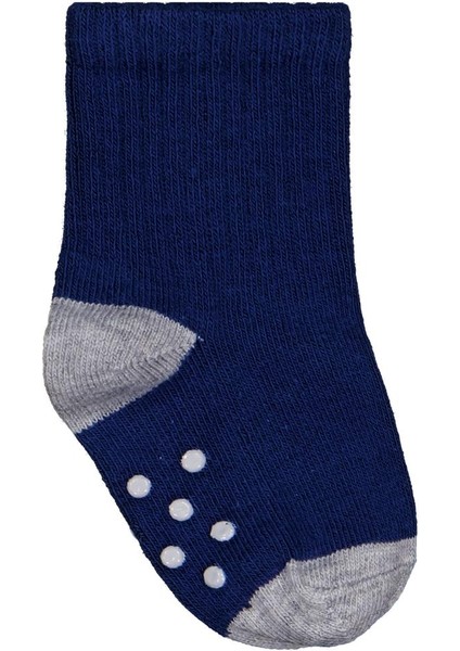 Basic Derbi Kaydırmaz 3'lü 6-18 Ay Bebek Erkek Çorap Set - Standart 12 Ay fırsatları