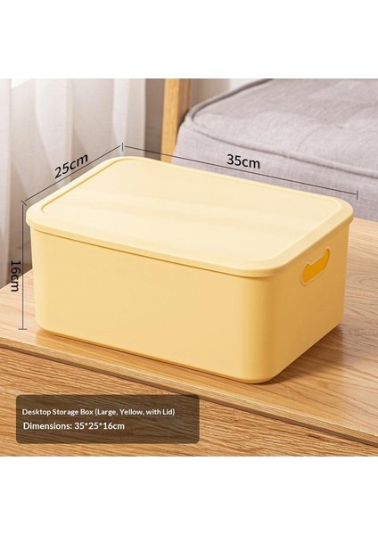 Kalınlaştırılmış Masaüstü Düzenleyici Atıştırmalıklar Oyuncaklar Saklama Kutusu Taşınabilir Çeşitli Saklama Sepeti Kitaplar Giysi Saklama Kutusu (Yurt Dışından)