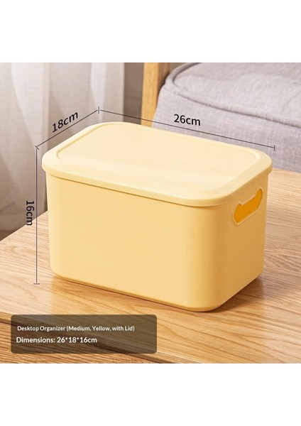 Kalınlaştırılmış Masaüstü Düzenleyici Atıştırmalıklar Oyuncaklar Saklama Kutusu Taşınabilir Çeşitli Saklama Sepeti Kitaplar Giysi Saklama Kutusu (Yurt Dışından)