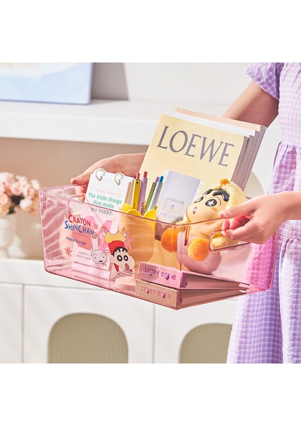 Pastel Boya Saklama Kutusu Şeffaf Saklama Kutusu Çeşitli Masaüstü Düzenleyici Karikatür Sevimli Öğrenci Plastik Saklama Kutuları (Yurt Dışından)