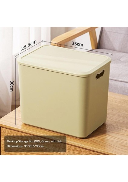 Kalınlaştırılmış Masaüstü Düzenleyici Atıştırmalıklar Oyuncaklar Saklama Kutusu Taşınabilir Çeşitli Saklama Sepeti Kitaplar Giysi Saklama Kutusu (Yurt Dışından)