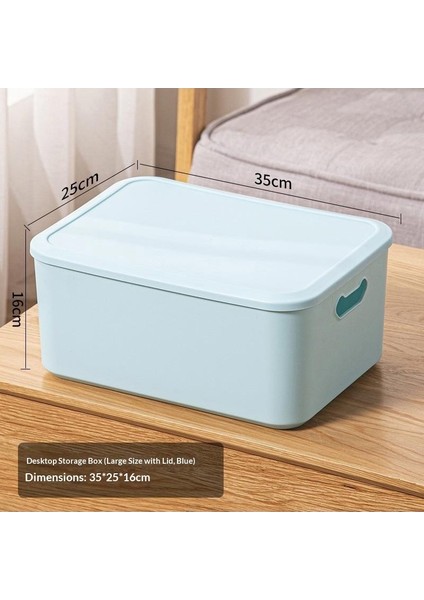 Kalınlaştırılmış Masaüstü Düzenleyici Atıştırmalıklar Oyuncaklar Saklama Kutusu Taşınabilir Çeşitli Saklama Sepeti Kitaplar Giysi Saklama Kutusu (Yurt Dışından)