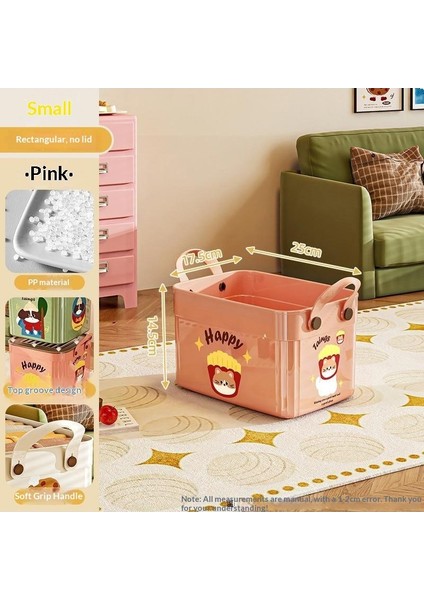 Kapaklı Büyük Kapasiteli Çeşitli Saklama Kutusu Çok Işlevli Masaüstü Düzenleyici Yeni Ev Karikatür Desen Saklama Kutusu (Yurt Dışından)