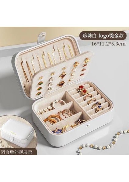 Vintage Mücevher Kutusu Işık Lüks Duygu Takı Mücevher Organizatör Kolye Küpe Küpe Yüzük Mücevher Organizatör (Yurt Dışından)