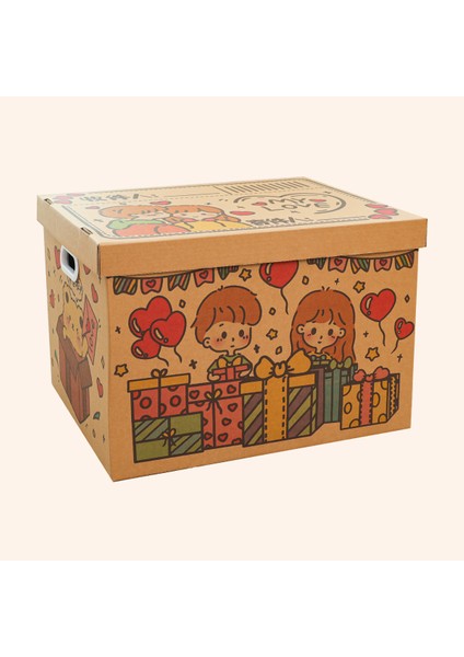 Saklama Kutusu Yaratıcı Grafiti Gönder Erkek ve Kadın Arkadaşlar Saklama Kutusu Sevimli Anime Tatil Si Aperatifler Saklama Kutusu (Yurt Dışından)