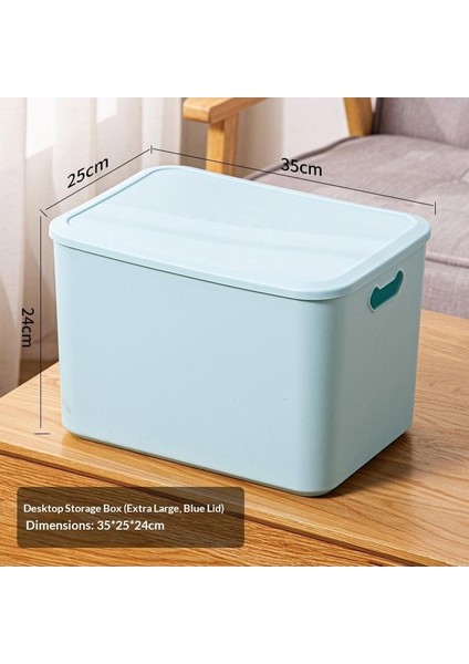 Kalınlaştırılmış Masaüstü Düzenleyici Atıştırmalıklar Oyuncaklar Saklama Kutusu Taşınabilir Çeşitli Saklama Sepeti Kitaplar Giysi Saklama Kutusu (Yurt Dışından)