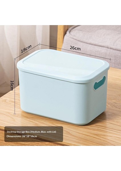 Kalınlaştırılmış Masaüstü Düzenleyici Atıştırmalıklar Oyuncaklar Saklama Kutusu Taşınabilir Çeşitli Saklama Sepeti Kitaplar Giysi Saklama Kutusu (Yurt Dışından)