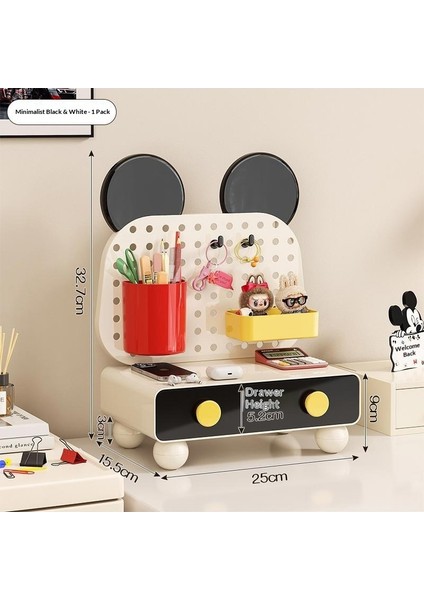 Masaüstü Saklama Kutusu Çekmece Tipi Öğrenci Kırtasiye Muhtelif Istiflenebilir Düzenleyici Ofis Iş Istasyonu Kutu Saklama Kutusu (Yurt Dışından)