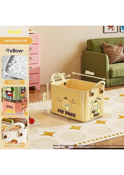 Kapaklı Büyük Kapasiteli Çeşitli Saklama Kutusu Çok Işlevli Masaüstü Düzenleyici Yeni Ev Karikatür Desen Saklama Kutusu (Yurt Dışından)