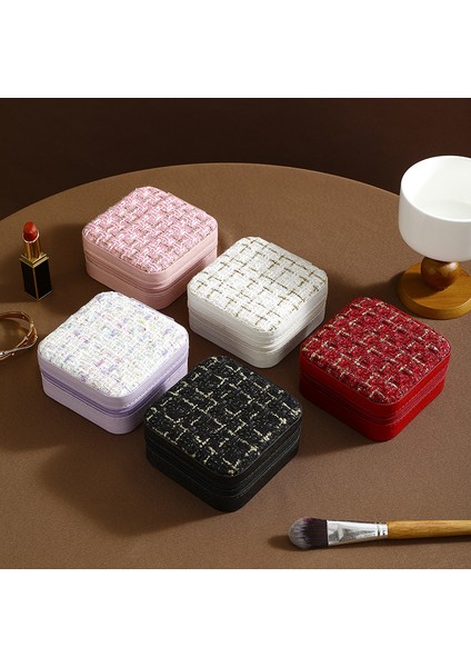 Basit Saklama Seyahat Taşınabilir Mücevher Aksesuarları Saklama Kutusu Küpe Yüzük Yüzük Küçük Mücevher Kutusu (Yurt Dışından) modelleri