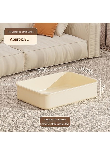 Kapaklı Muhtelif Saklama Kutusu Ev Atıştırmalıkları Oyuncaklar Masaüstü Saklama Kutusu Mutfak Dolabı Plastik Düzenleyici Saklama Kutusu (Yurt Dışından)