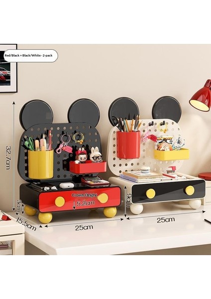 Masaüstü Saklama Kutusu Çekmece Tipi Öğrenci Kırtasiye Muhtelif Istiflenebilir Düzenleyici Ofis Iş Istasyonu Kutu Saklama Kutusu (Yurt Dışından)