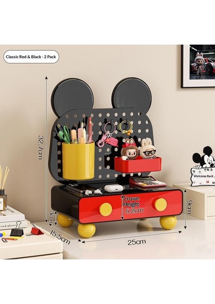 Masaüstü Saklama Kutusu Çekmece Tipi Öğrenci Kırtasiye Muhtelif Istiflenebilir Düzenleyici Ofis Iş Istasyonu Kutu Saklama Kutusu (Yurt Dışından)