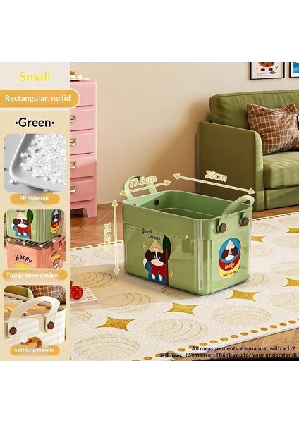 Kapaklı Büyük Kapasiteli Çeşitli Saklama Kutusu Çok Işlevli Masaüstü Düzenleyici Yeni Ev Karikatür Desen Saklama Kutusu (Yurt Dışından)