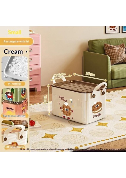 Kapaklı Büyük Kapasiteli Çeşitli Saklama Kutusu Çok Işlevli Masaüstü Düzenleyici Yeni Ev Karikatür Desen Saklama Kutusu (Yurt Dışından)