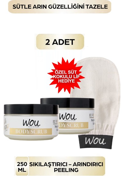 2li Milk Therapy Body Scrub 250ML Peeling Özel Süt Kokulu Kese