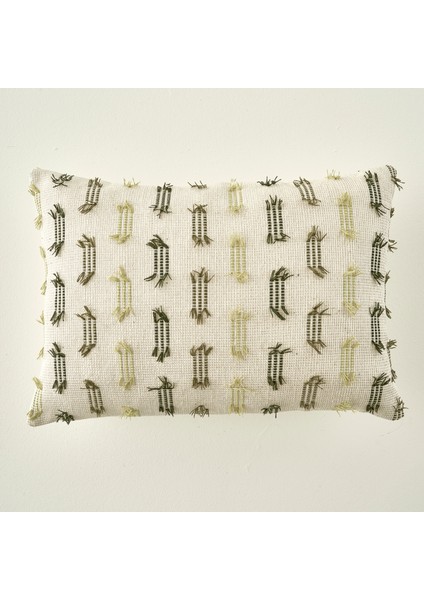 Stich Dekoratif Kırlent Kılıfı Yeşil (35X50 Cm)